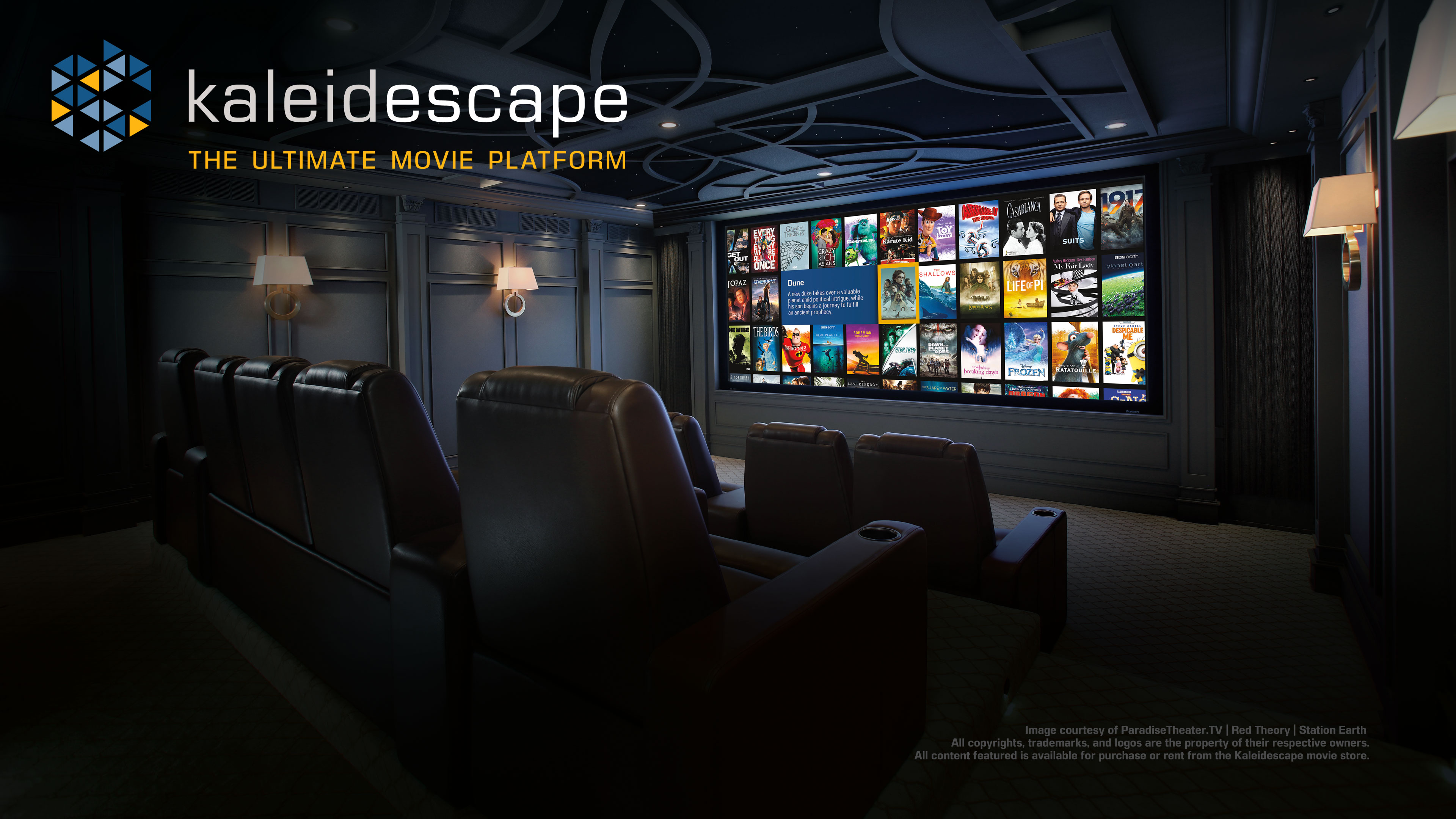 Digital cinema streaming experience with HD quality